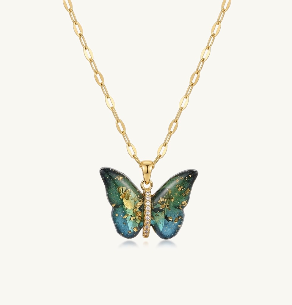 Butterfly Necklace — Stainless Steel