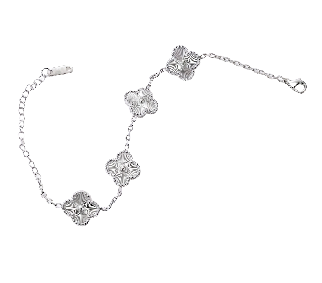 Elegant Clover Gold-Plated Bracelet