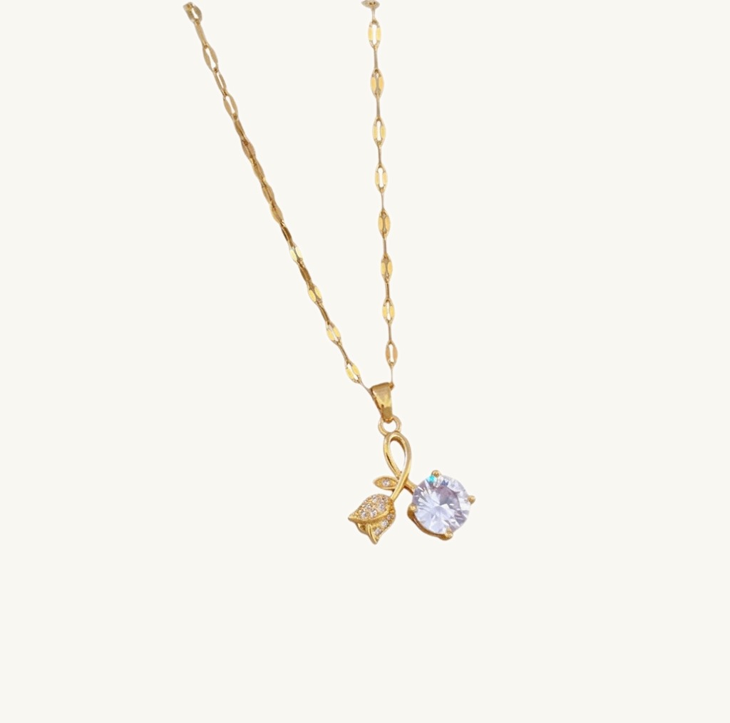 Rosette Pendant Necklace